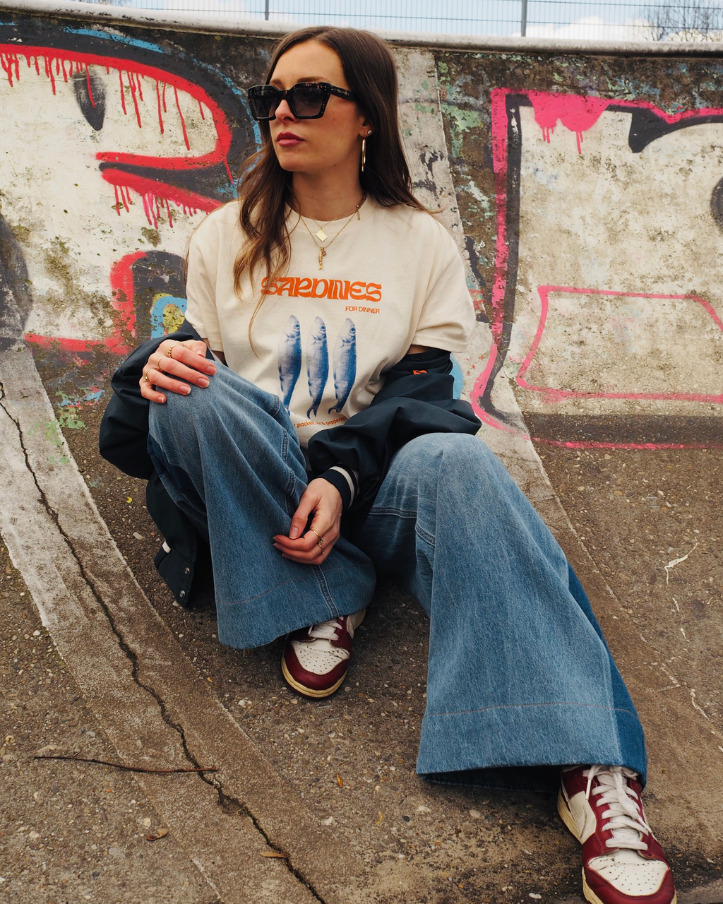 'Sardines' unisex cotton tee