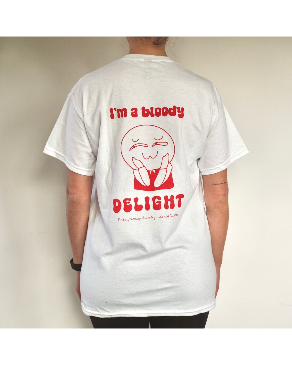 'Bloody delight' unisex cotton tee