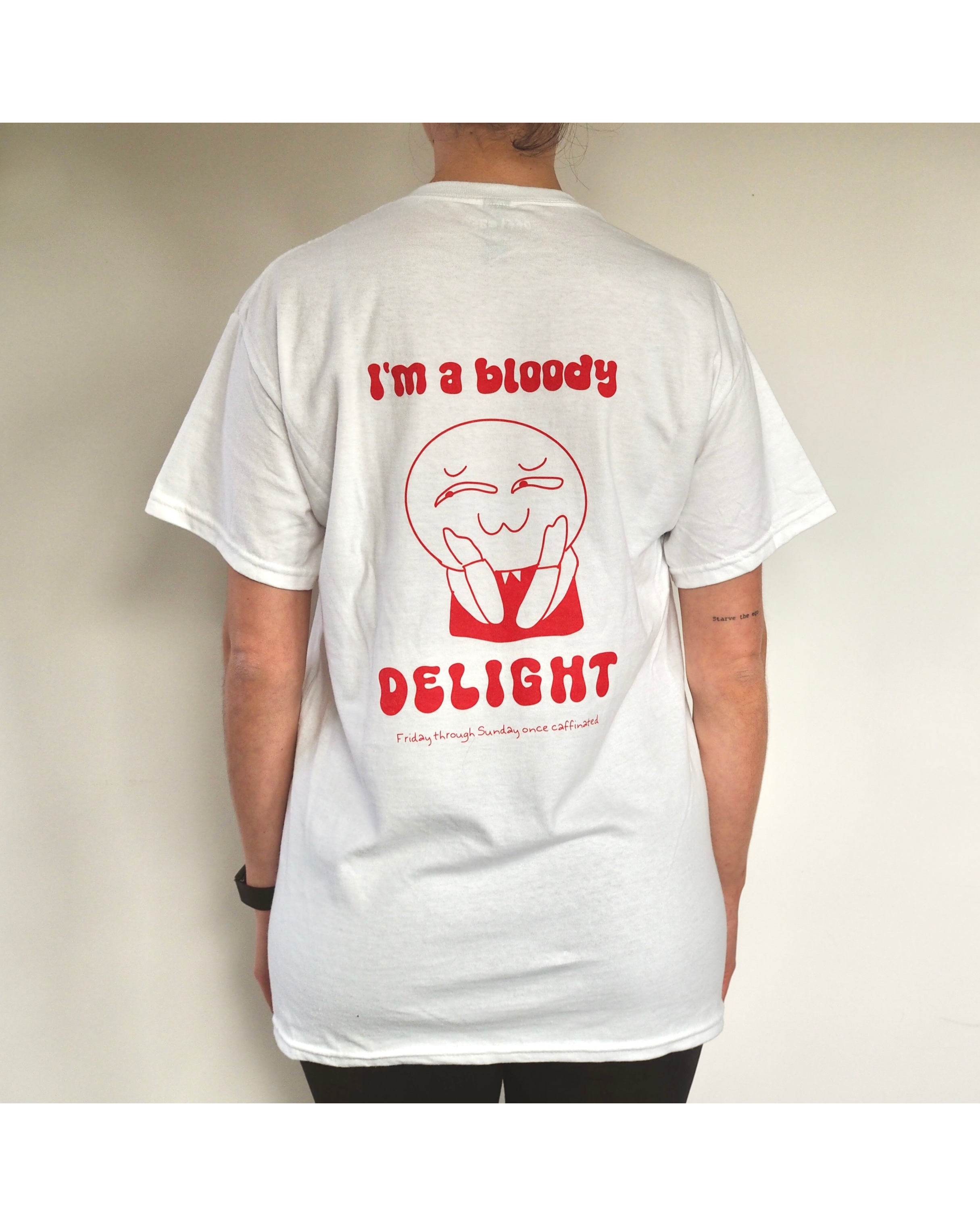 'Bloody delight' unisex cotton tee