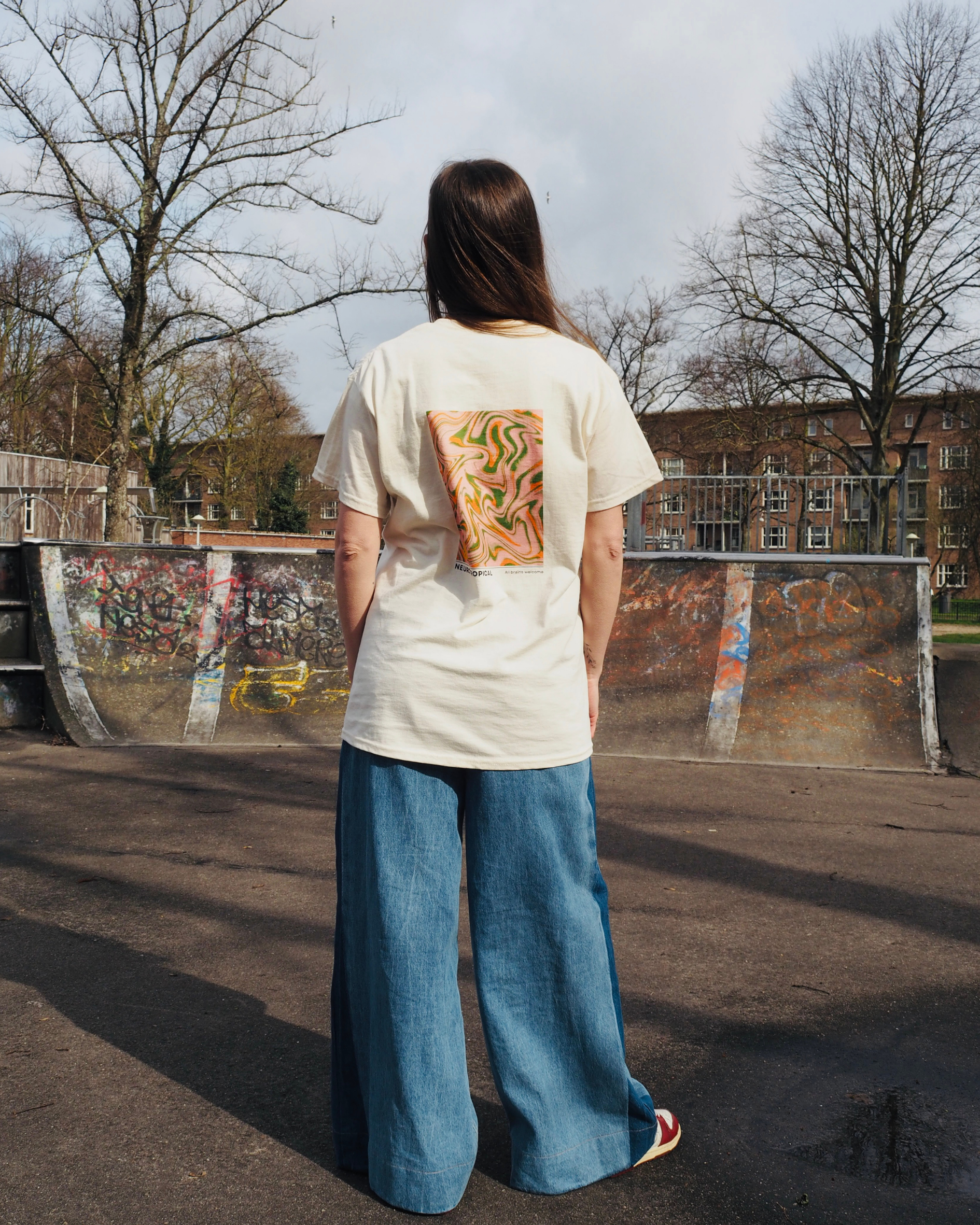 'Neurotropical' unisex cotton tee