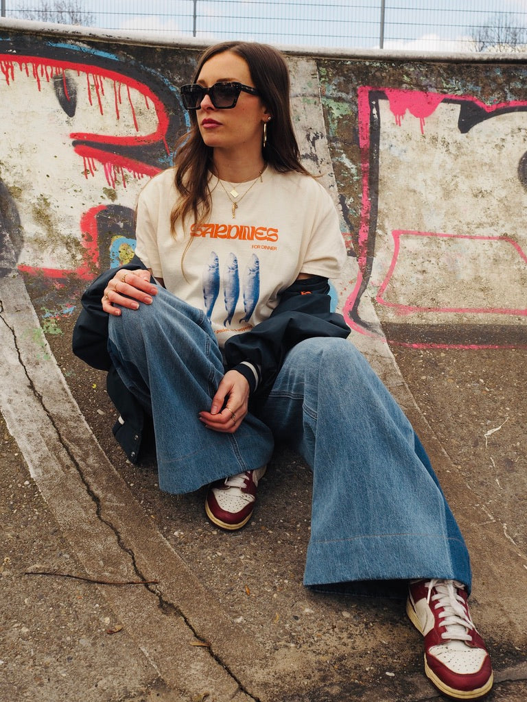 'Sardines' unisex cotton tee