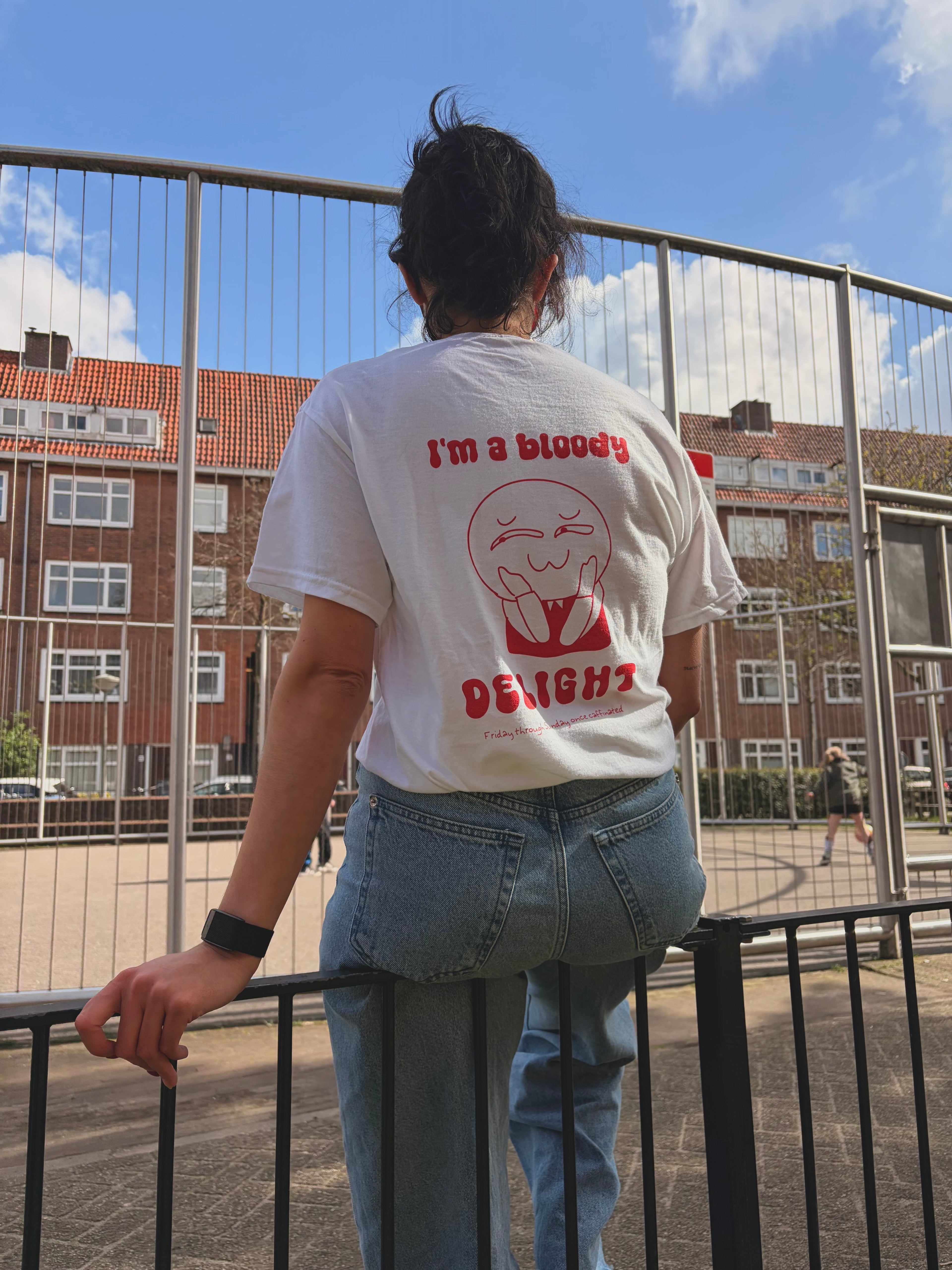 'Bloody delight' unisex cotton tee