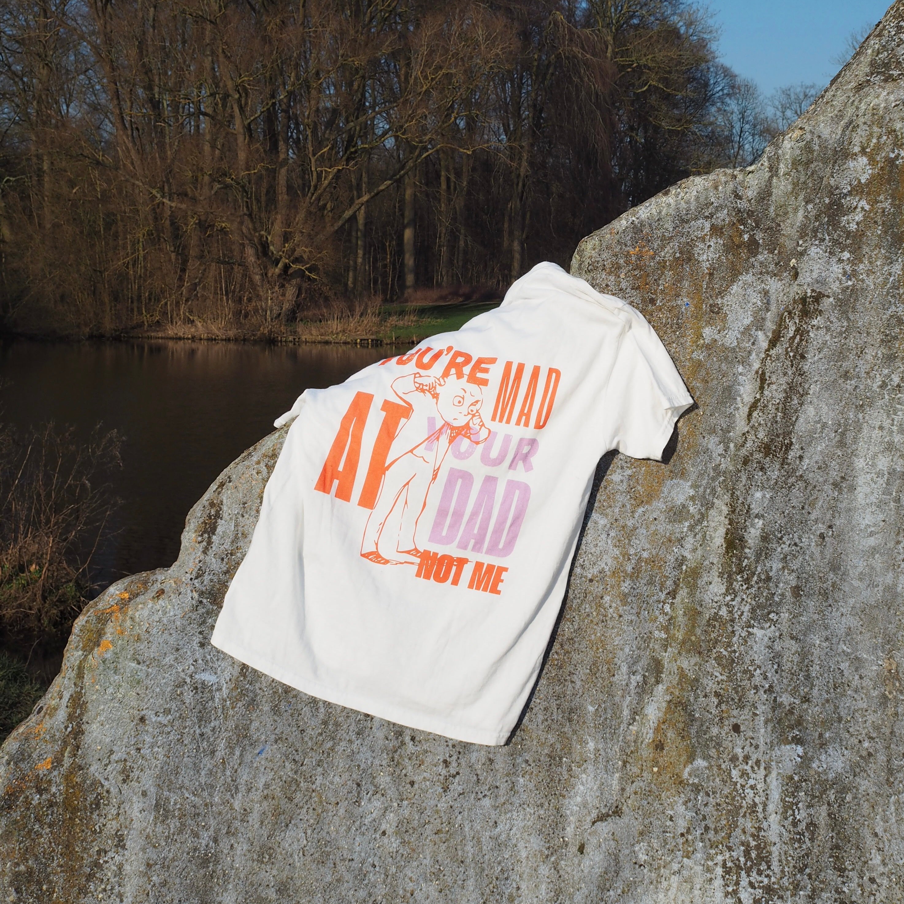 'Mad at your dad' unisex cotton tee