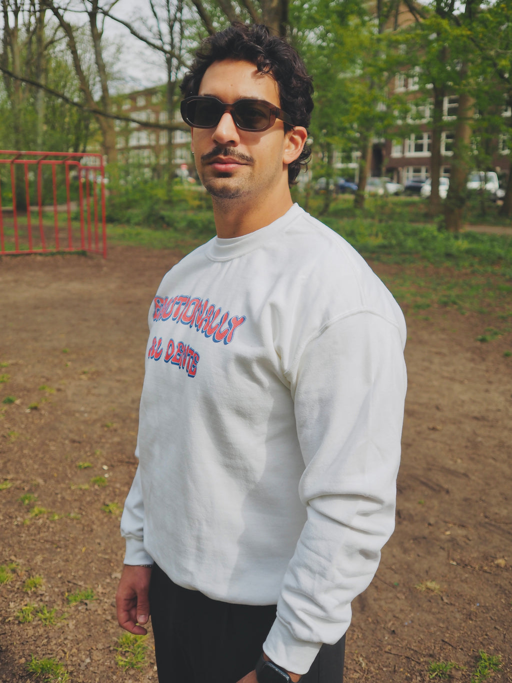 'Emotionally al dente' unisex sweatshirt