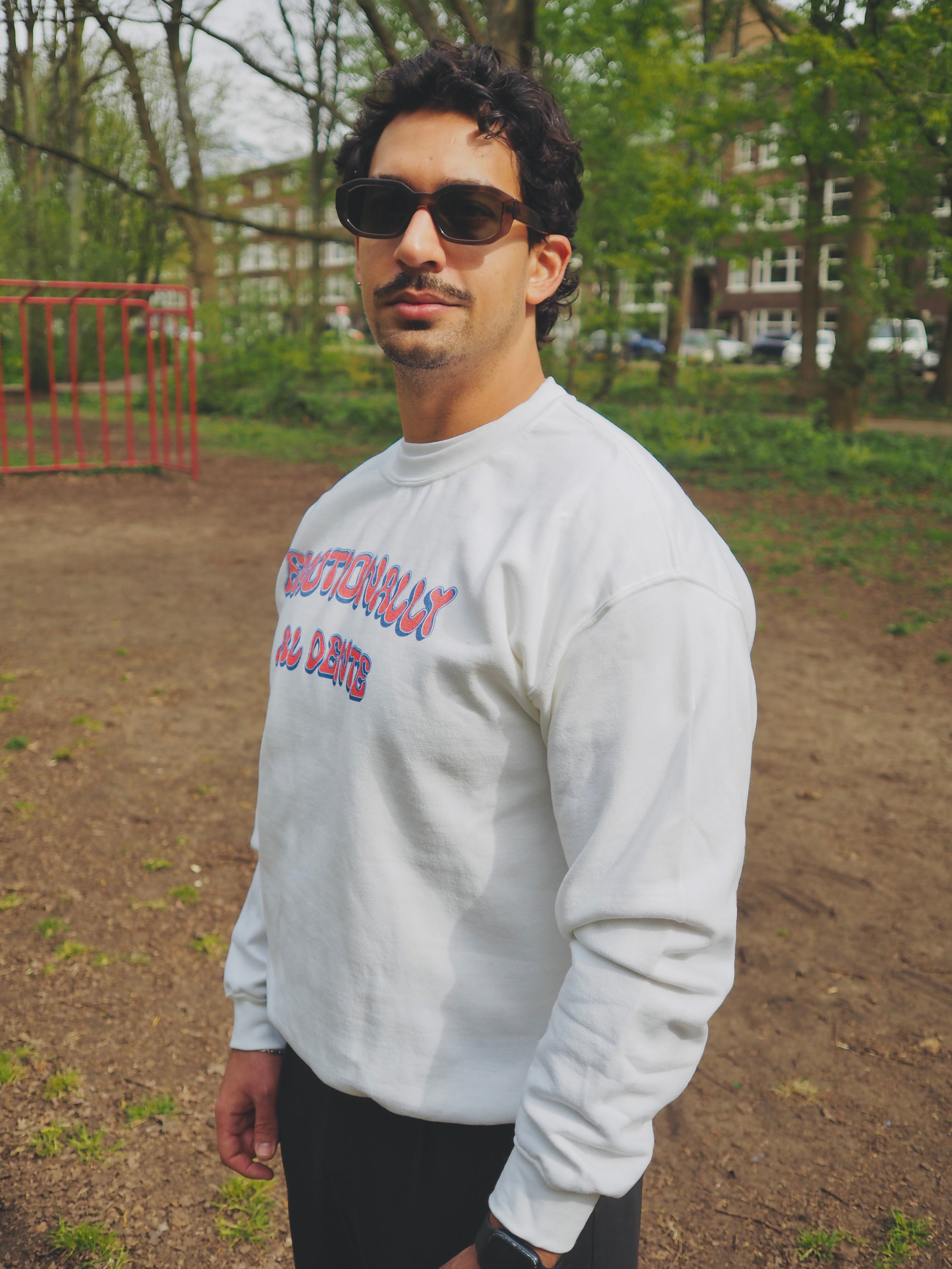 'Emotionally al dente' unisex sweatshirt