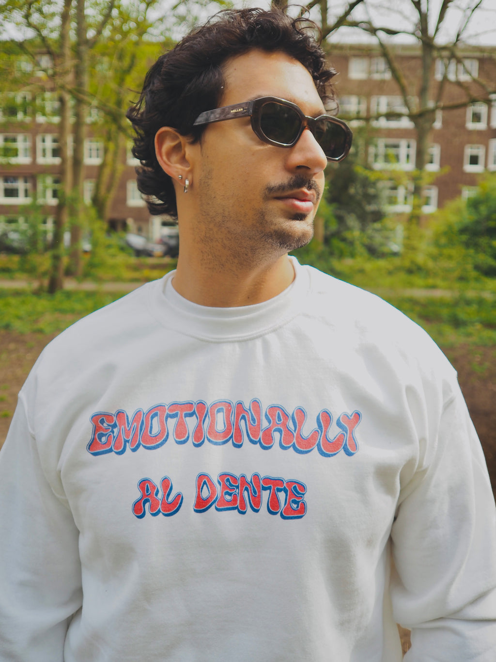 'Emotionally al dente' unisex sweatshirt