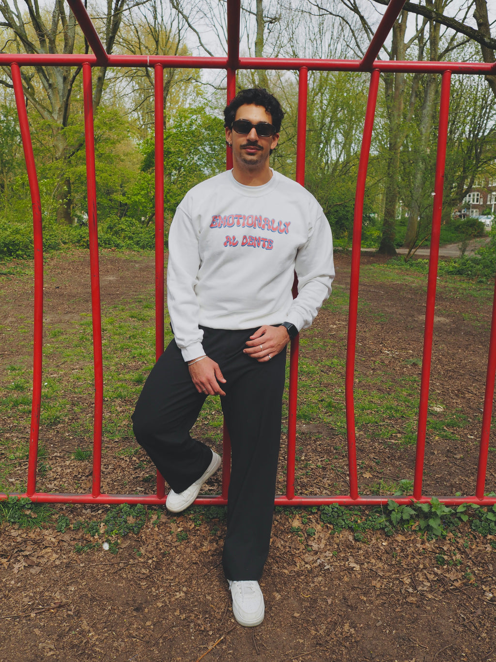 'Emotionally al dente' unisex sweatshirt