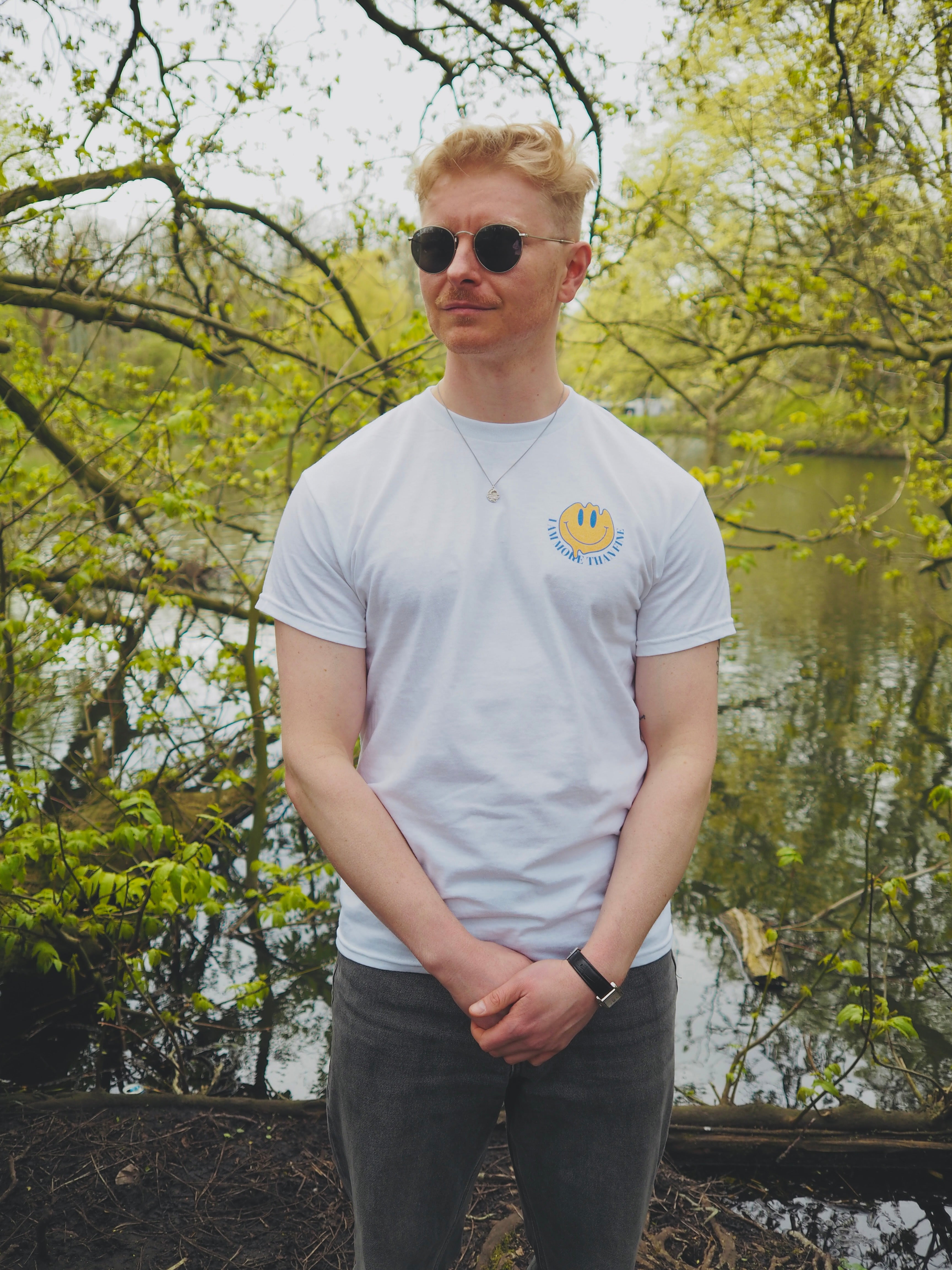 'I am fine' unisex cotton tee