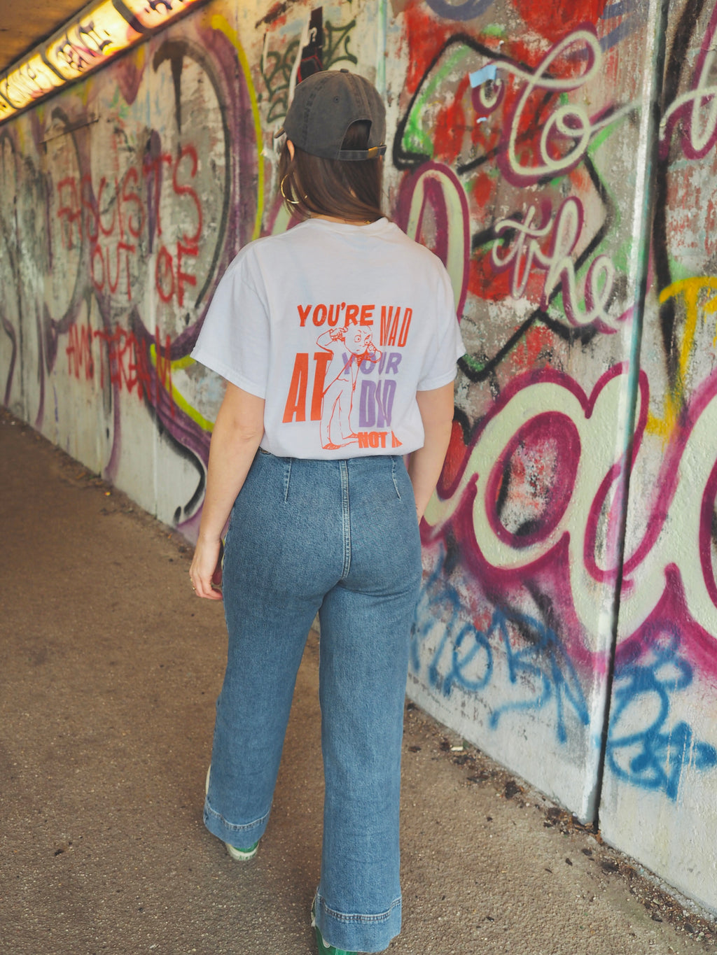 'Mad at your dad' unisex cotton tee