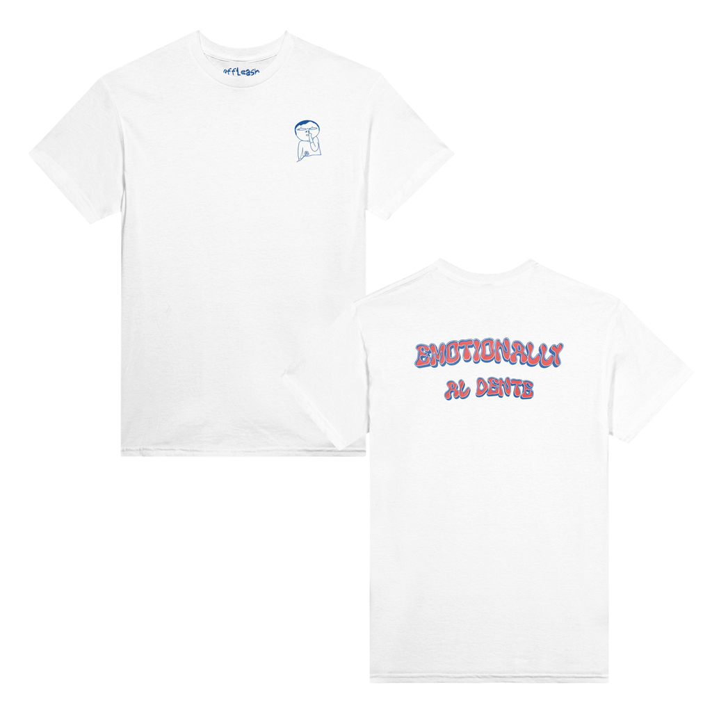 'Emotionally al dente' unisex cotton tee