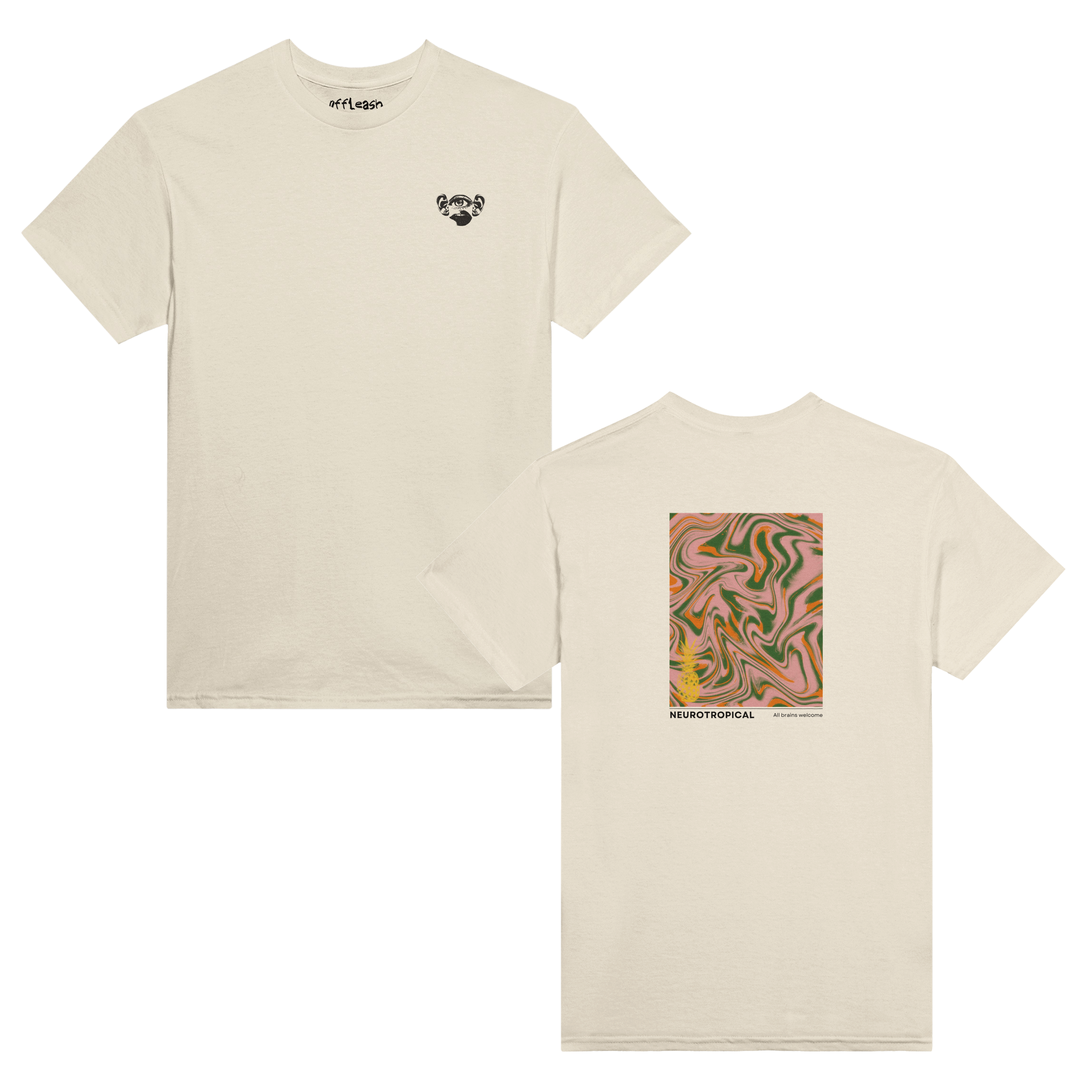 'Neurotropical' unisex cotton tee