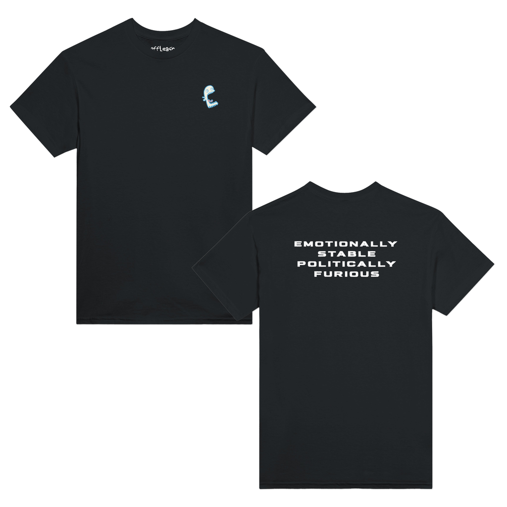 'Furious' Black unisex cotton tee