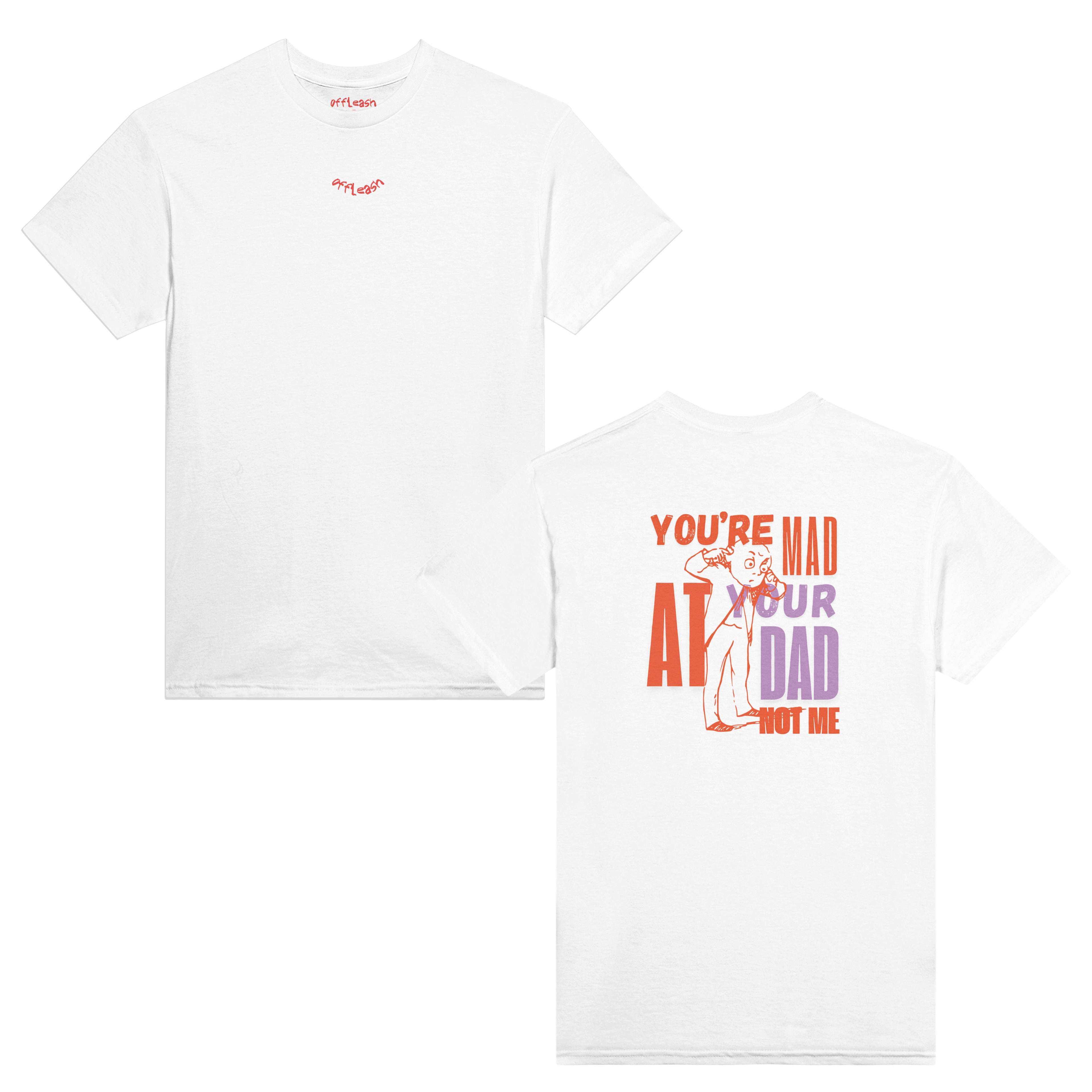'Mad at your dad' unisex cotton tee