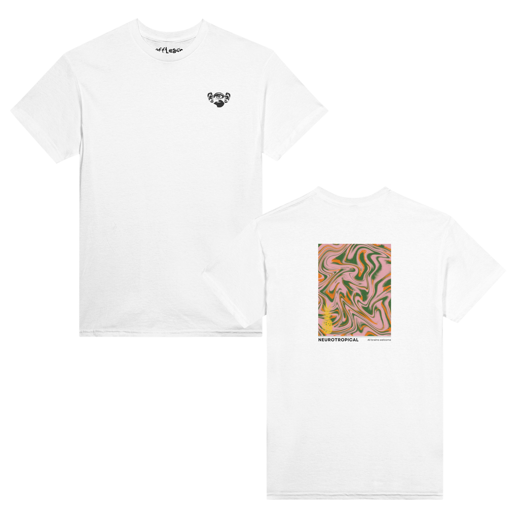 'Neurotropical' unisex cotton tee