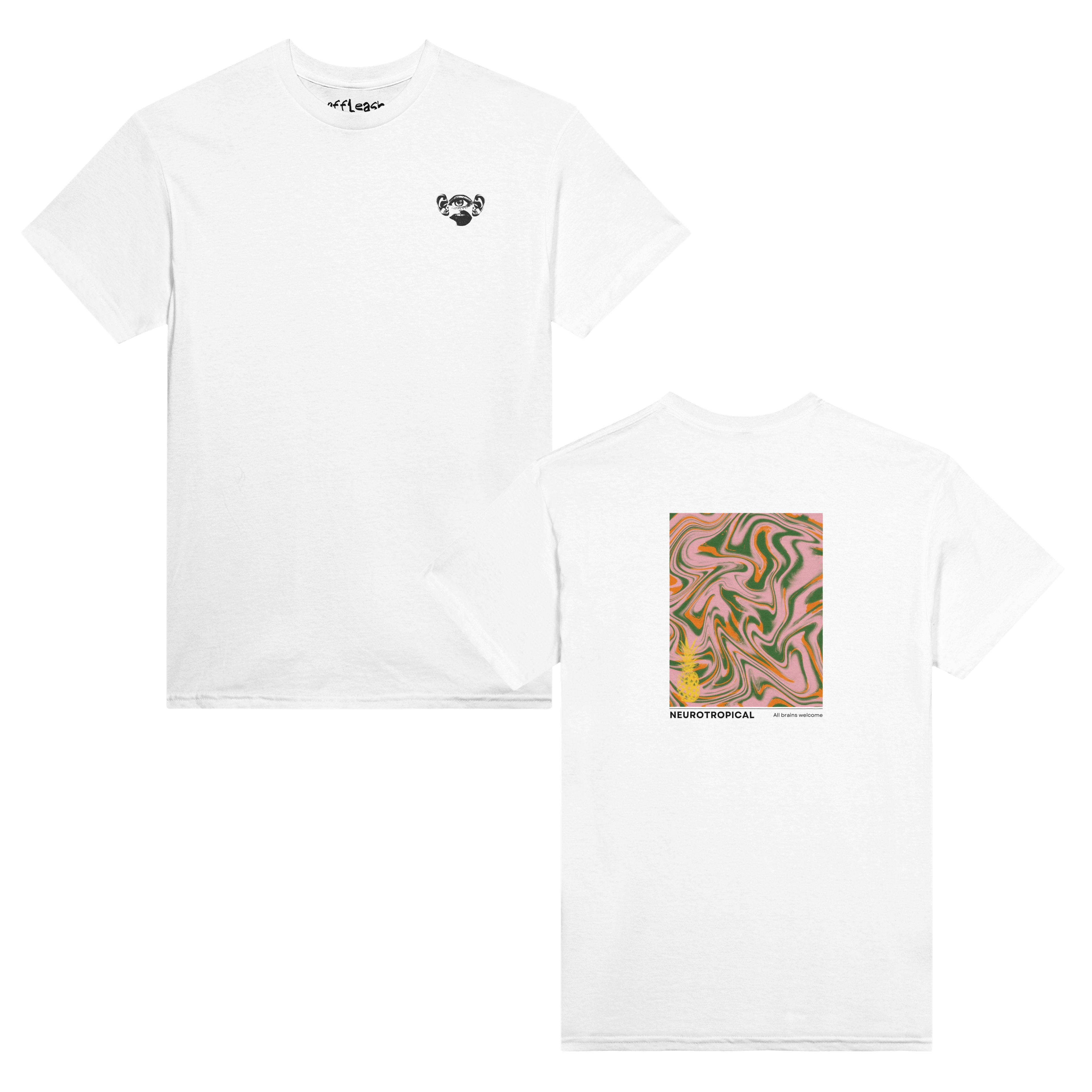 'Neurotropical' unisex cotton tee